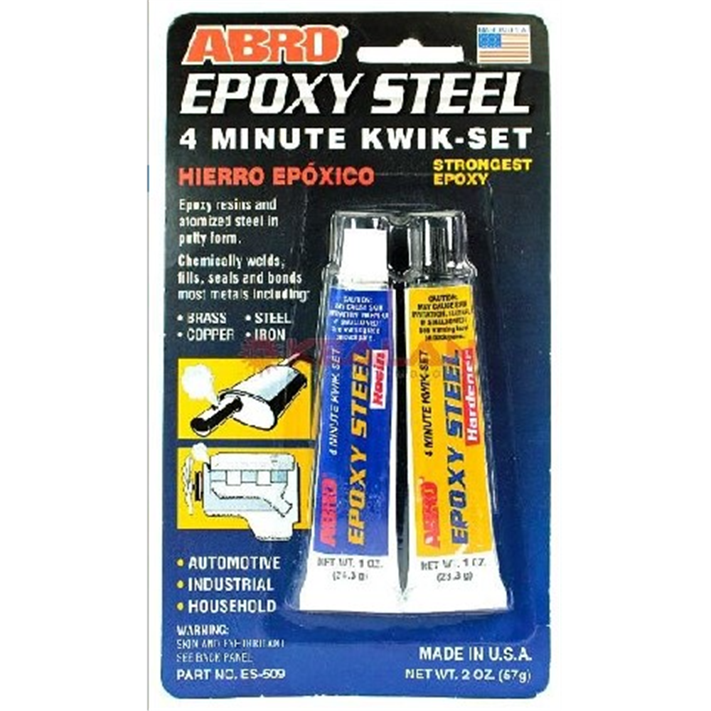 Lepak za metal dvokomponentni ABRO EPOXY STEEL 57g