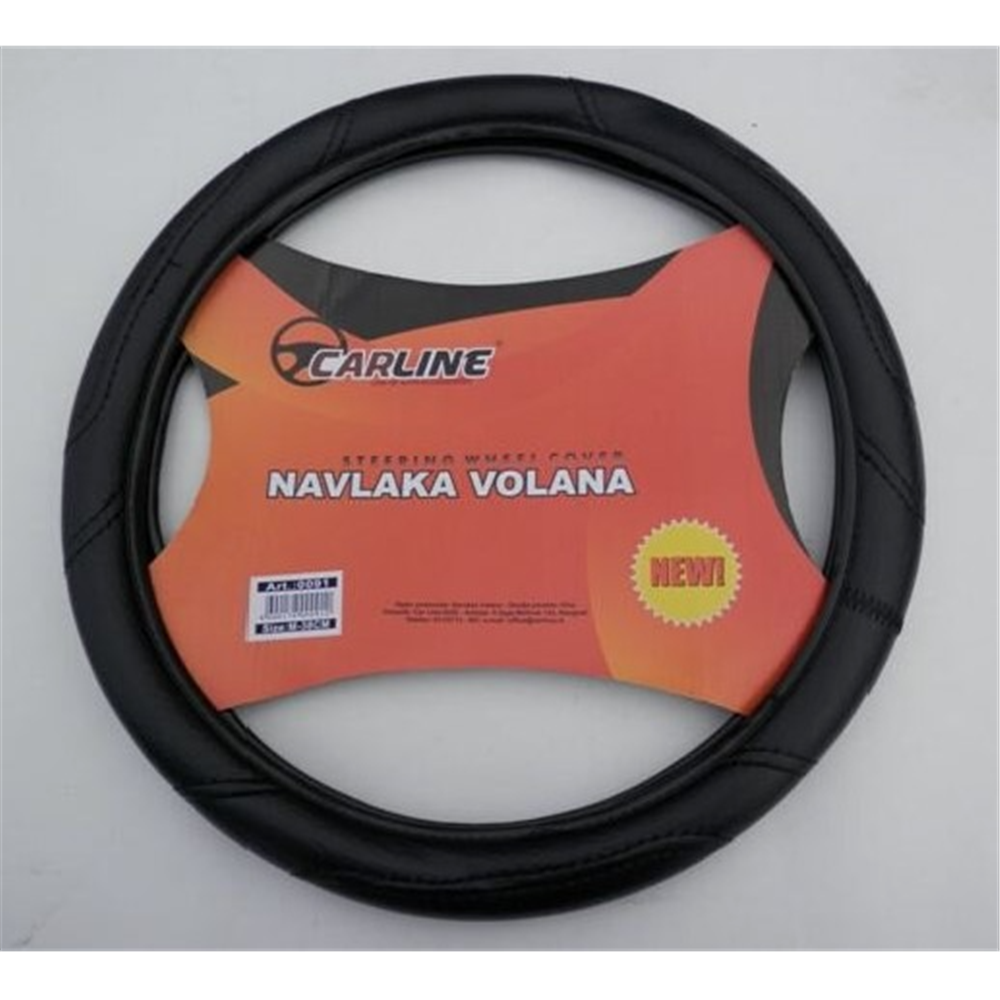 Navlaka volana CAR LINE Eko koža S (36cm) crna