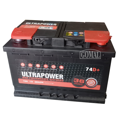 Akumulator Ultrapower 12V74Ah D+ 680A