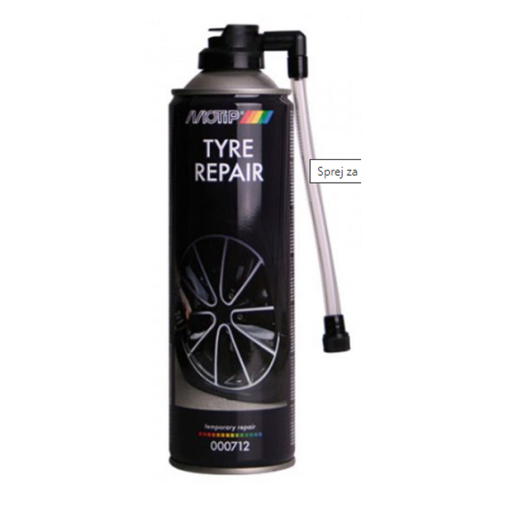 Sprej za brzo punjenje guma MOTIP Tyre Repair 500ml