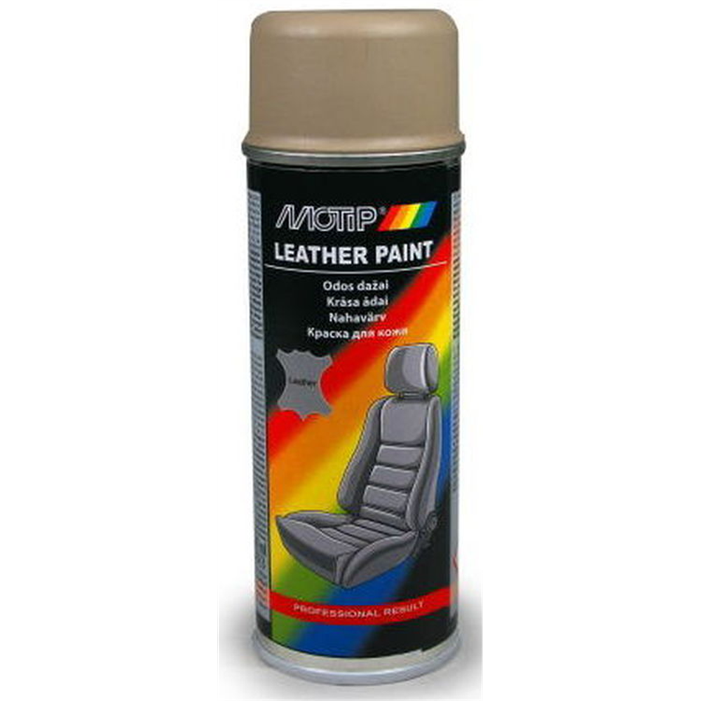 Sprej boja za kožu MOTIP Leather paint 200ml bež braon