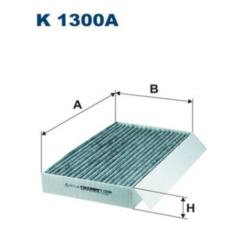 Filter kabine Megan III 08- / Filtron K1300A