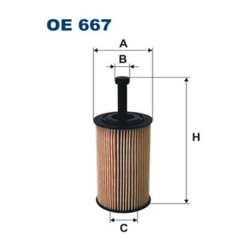 Filter ulja 206/C3 Xsara 1.1 / Filtron OE667