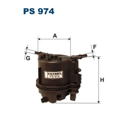 Filter goriva C2/C3 206 1.4HDI / Filtron PS974