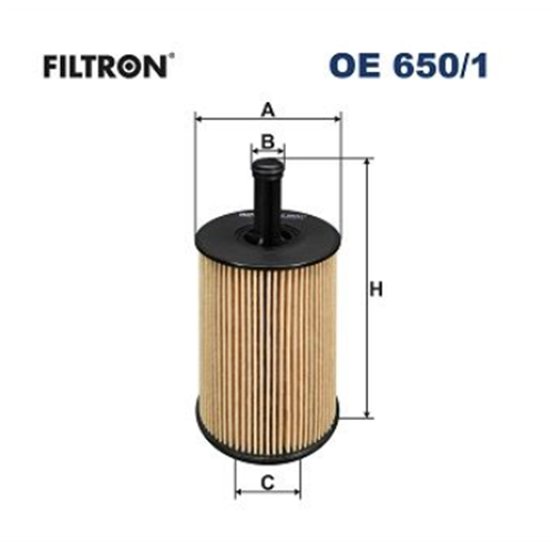 Filter ulja Golf 5/B6 1.9/2.0 Polo 1.4TDI / Filtron OE650/1