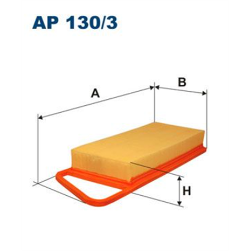 Filter vazduha C2/C3/206 1.4HDI / Filtron AP130/3