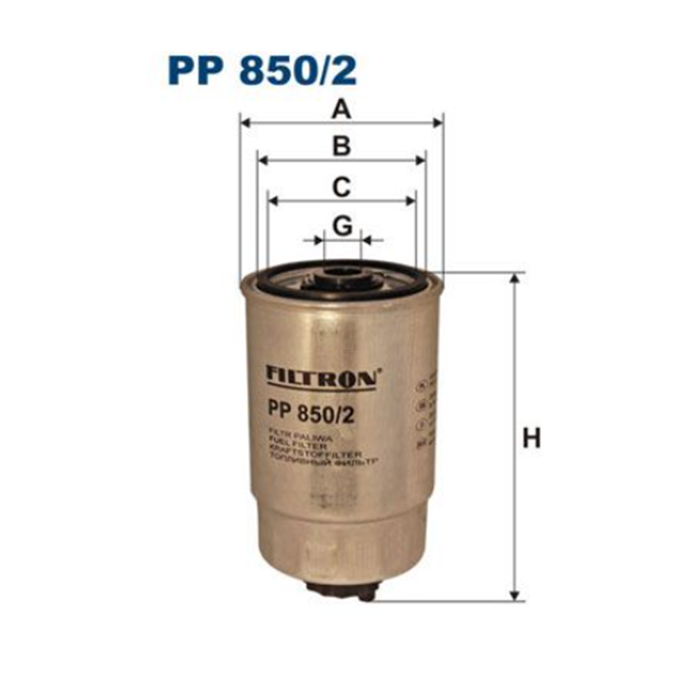 Filter goriva A4/6 Passat 1.9TDI / Filtron PP850/2