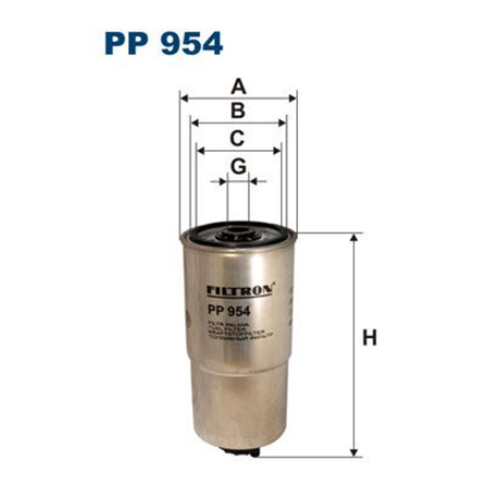 Filter goriva Bravo/Punto 1.9/2.4JTD / Filtron PP954