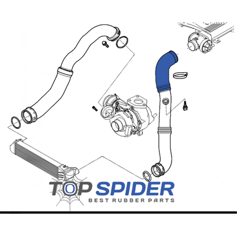 Crevo interkulera BMW 3 E46 318D/320 gornje