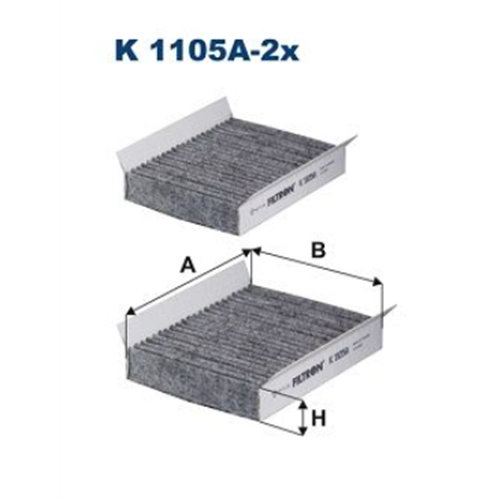 Filter kabine Alfa 147/156 / Filtron K1105A-2X