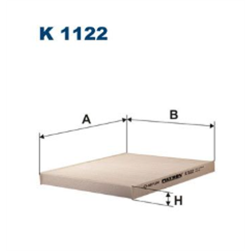 Filter kabine Panda 2/500/Ford KA 08- / Filtron K1122