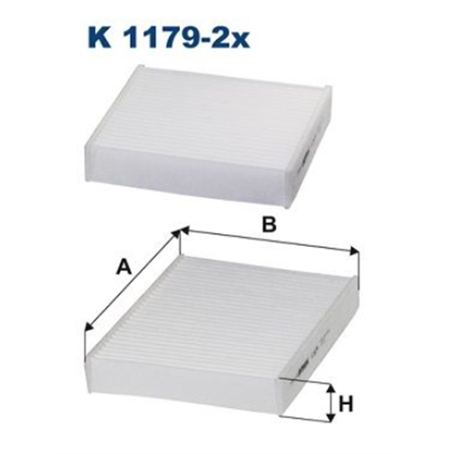 Filter kabine P207 C3 09- / Filtron K1179-2X