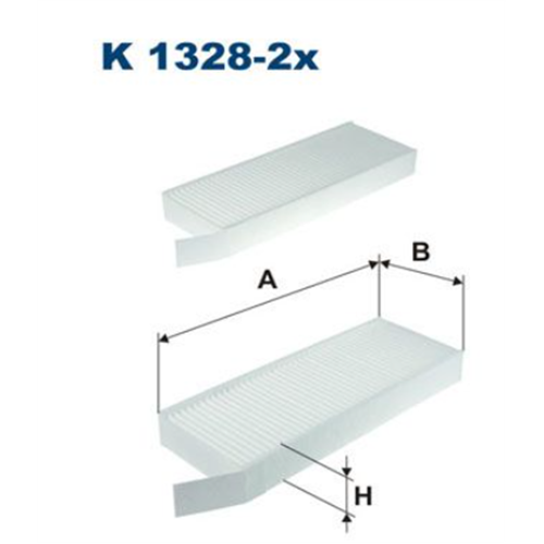 Filter kabine 308 1.2; 1.6HDI ; 13- / Filtron K1328-2X