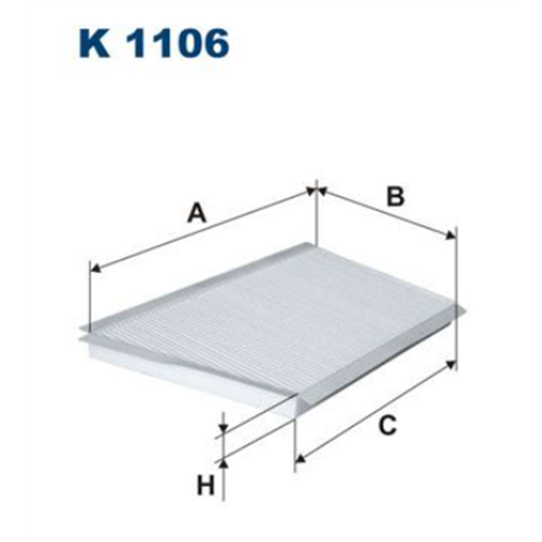 Filter kabine C class W203/C203/S203 / Filtron K1106