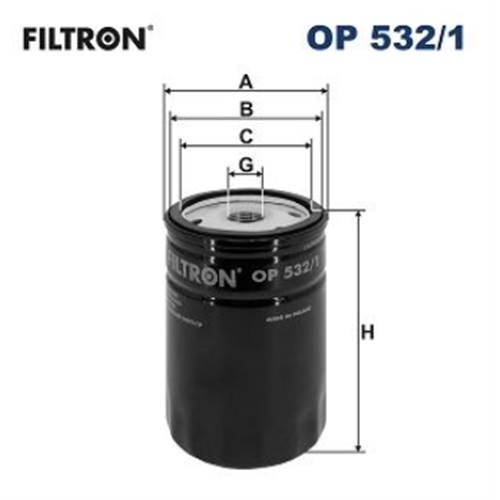 Filter ulja Focus/Mondeo 1.6 / Filtron OP532/1