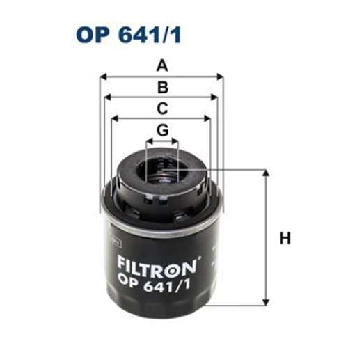 Filter ulja Golf 5/6 Octavia 2 1.4TSI / Filtron OP641/1