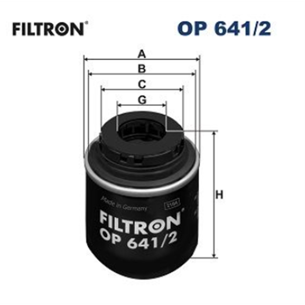 Filter ulja Golf 5/6 A3 1.2/1.4TSI / Filtron OP641/2