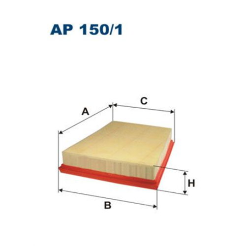Filter vazduha Fiesta 5 1.6TDCI 14- / Filtron AP150/1