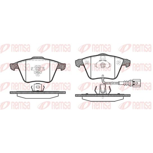 Pločice prednje A3 Golf 5 Passat 04- / Remsa 0964.32