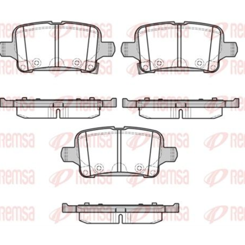 Pločice zadnje Astra K 1.0-1.4, 1.6 / Remsa 1628.02