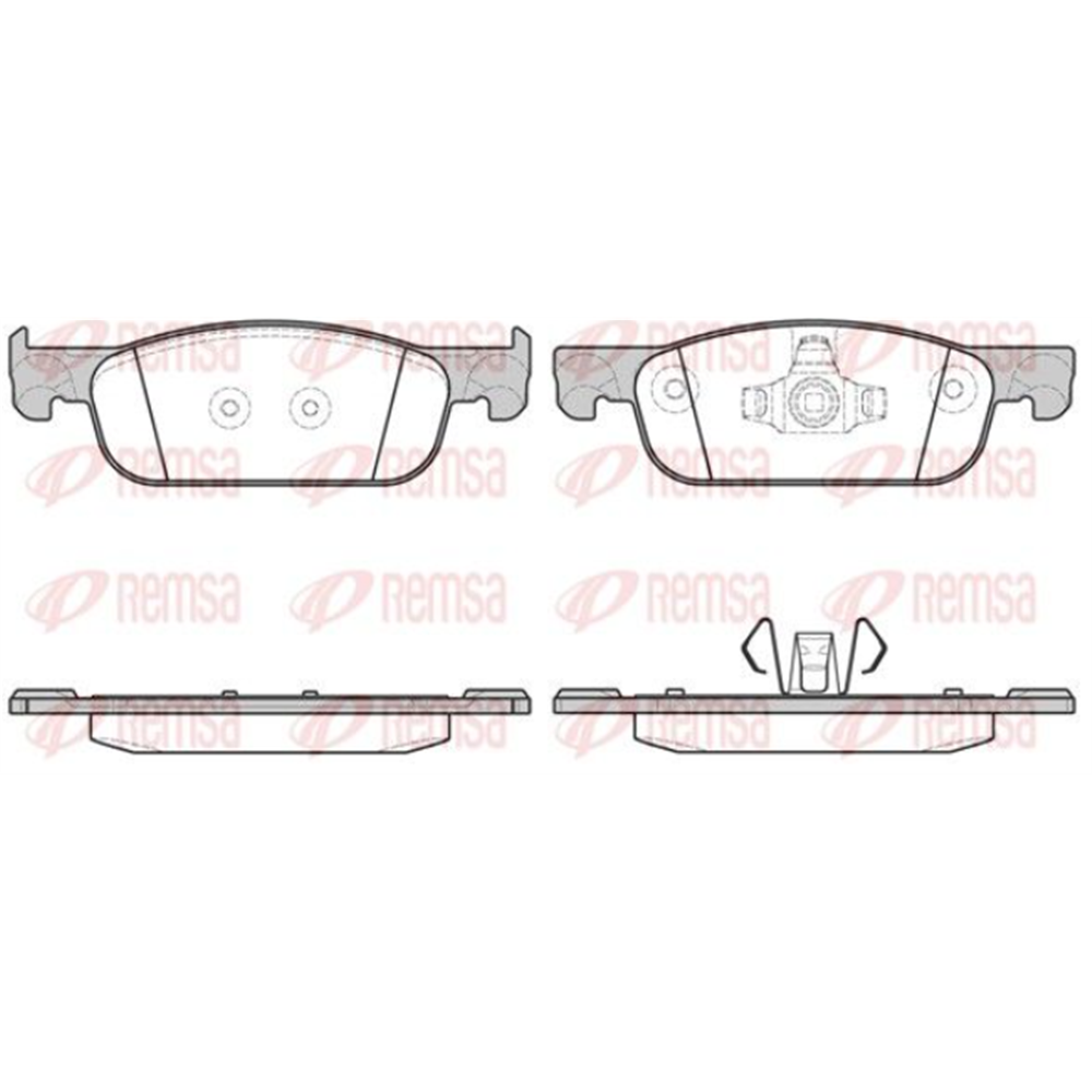 Pločice prednje Clio Sandero Logan 12- / Remsa 1718.00