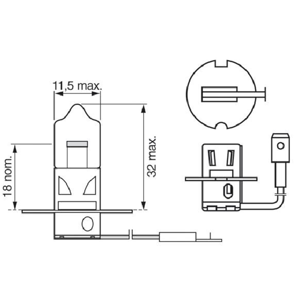 Sijalica 12V H3 55W Bosch ECO