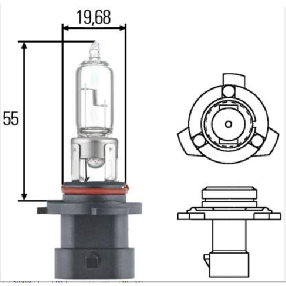 Sijalica 12V HB3A 60W Hella