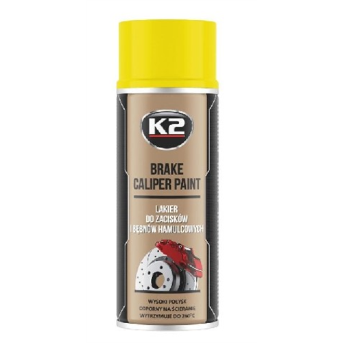 Sprej boja za kočione čeljusti K2 Brake Caliper 400 ml žuti