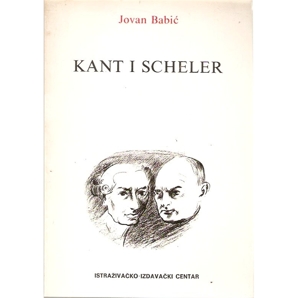 Kant i Scheler, Jovan Babić