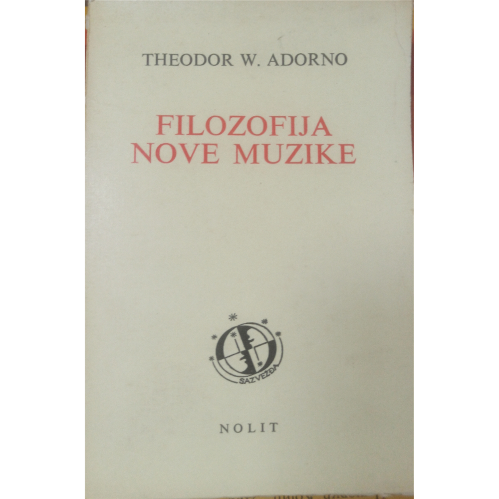 Filozofija nove muzike, Theodor W. Adorno