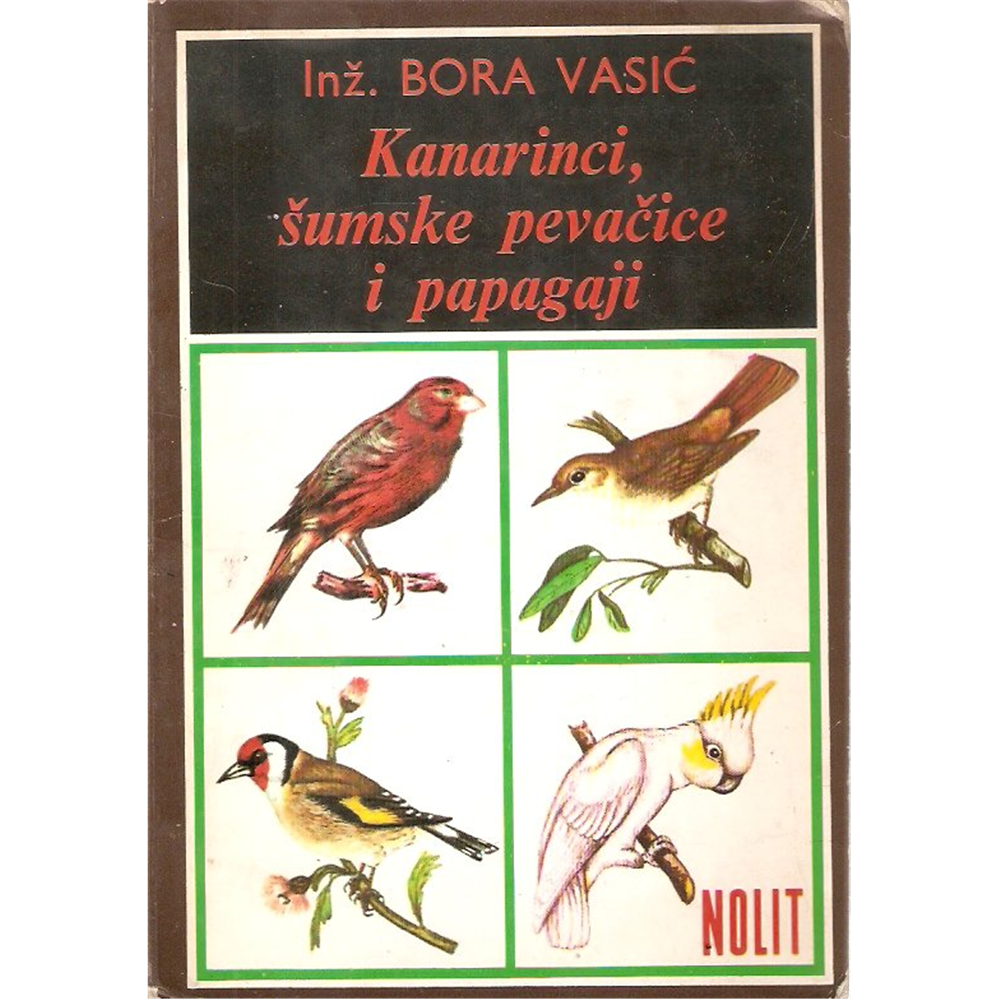 Kanarinci, šumske pevačice i papagaji, Bora Vasić