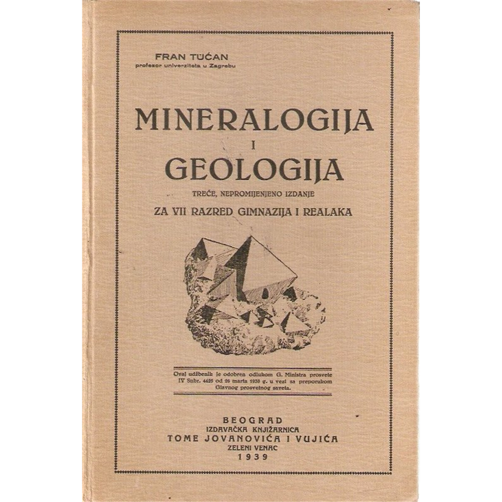 Mineralogija i geologija, Fran Tućan