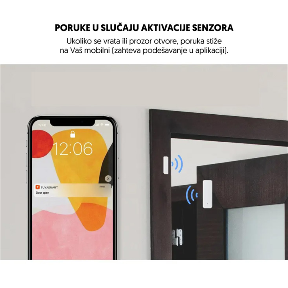 Wi-Fi smart prekidač za vrata i prozore