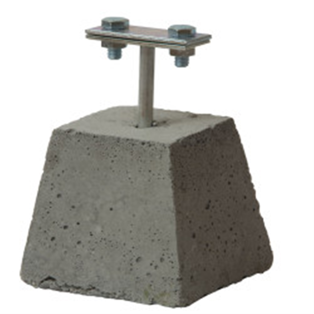Potpora za traku sa betonskim uloskom
