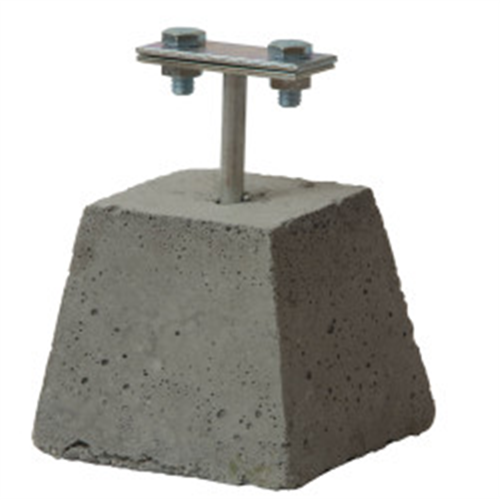 Potpora za traku sa betonskim uloskom