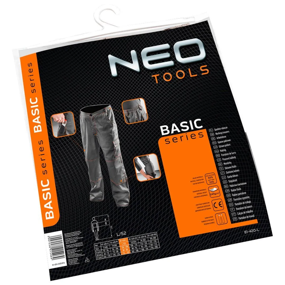 Pantalone radne sive 81-420-x Neo BASIC
