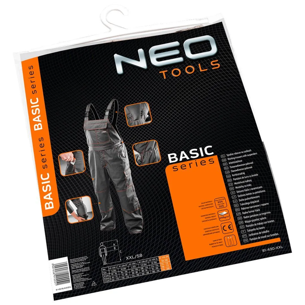 Neo pantalone radne sa tregerima 81-430-x BASIC