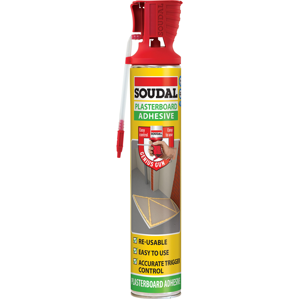 SOUDAL PLASTERBOARD GENIU 0.750 Pur pena za gipsane  table