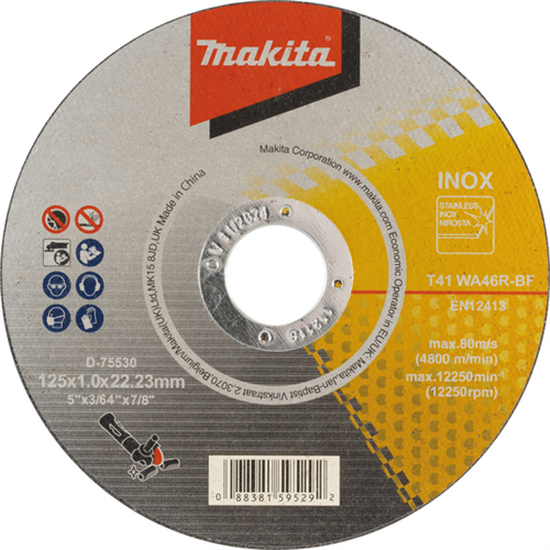 Rezna ploča za INOX 125x1 Makita D-75530