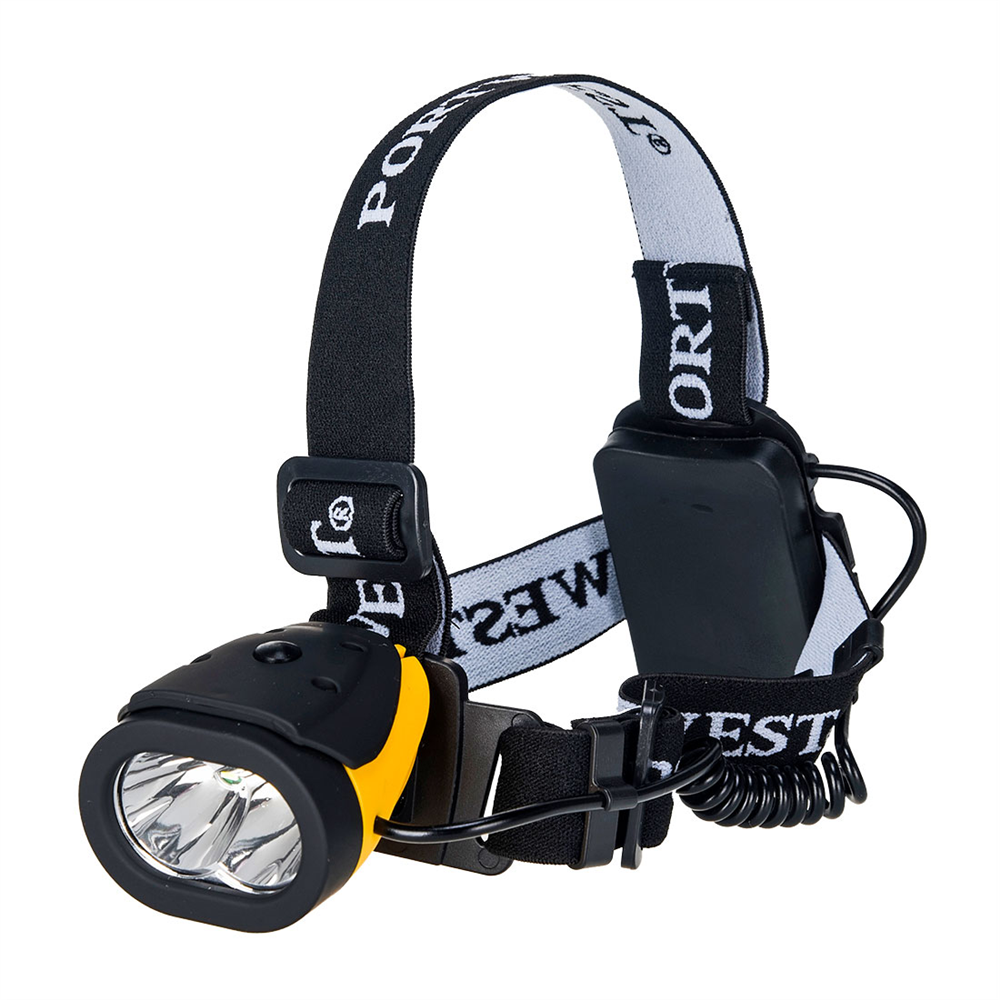 PA63 - Portwest Dual Power naglavna lampa Žuta/Crna