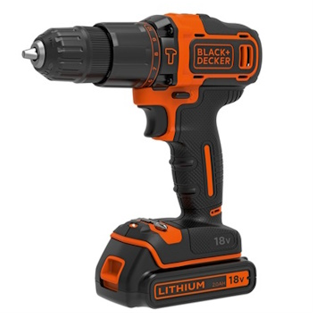 Black&Decker aku udarna bušilica 18V 2AH BDCHD18K1B2-QW