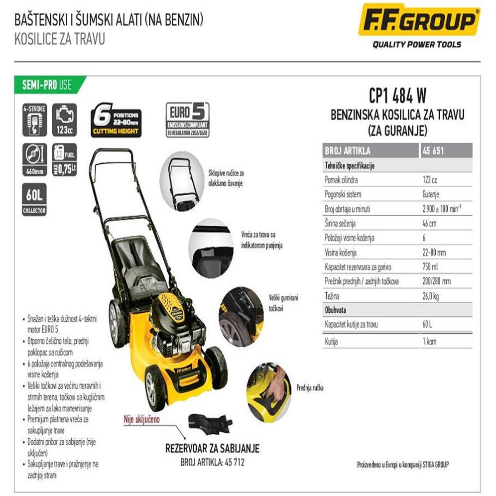 FF KOSILICA BENZINSKA CP1 484W 46cm/123cc F45651