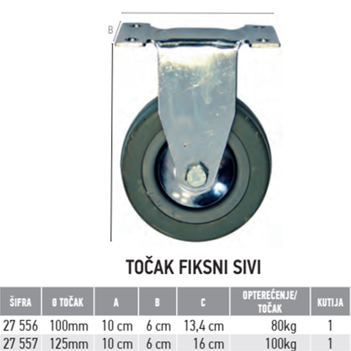 FF TOCAK FIKSNI 100mm SIVI F27556