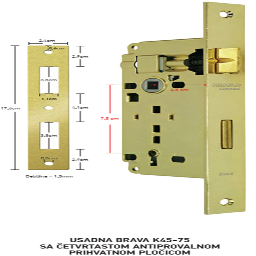 HUGO USADNA BRAVA K45-75 H60044