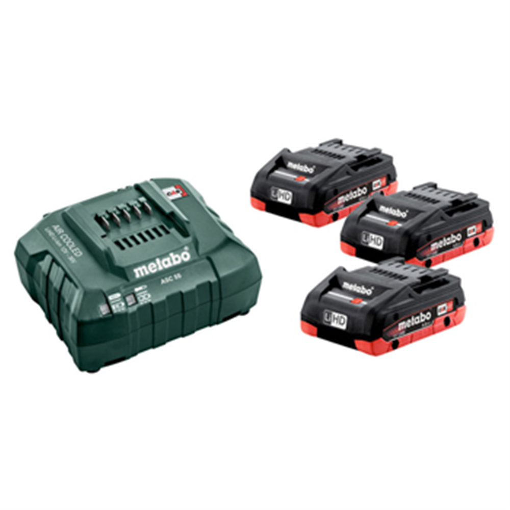 Metabo Basic Set, 3 x 4.0 Ah LiHD baterijski komplet 685132000