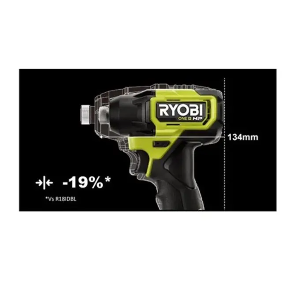 Aku. kompaktni udarni odvijač, bez četkica, 18V ONE+™ HP – RYOBI RID18C-0