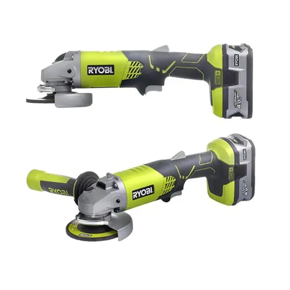 Set aku. ugaona brusilica (115mm) + punjač+ baterija 4Ah (18V ONE+™) – RYOBI R18AG-140S