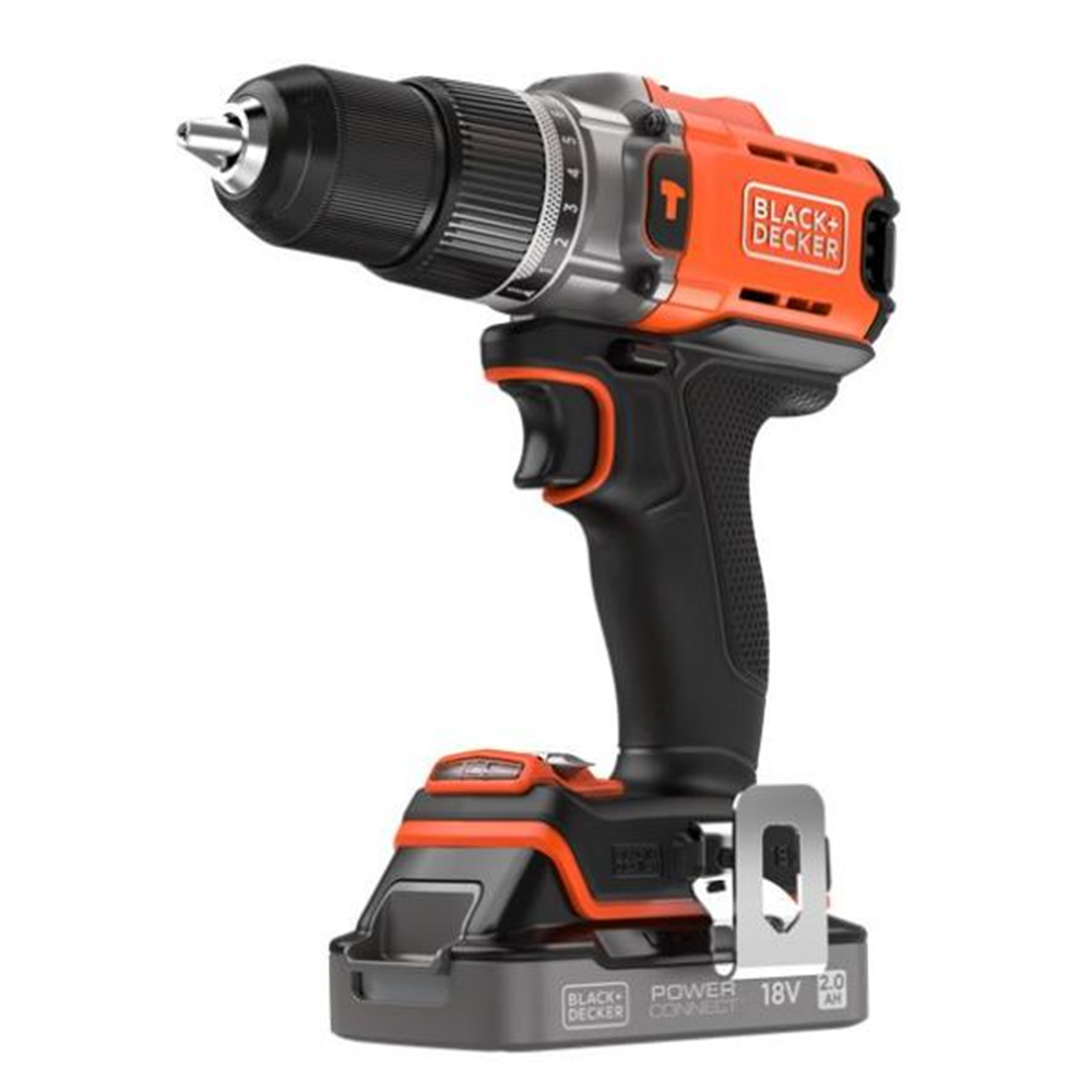 Black&Decker akumulatorska vibraciona bušilica - odvijač 18V; 2x2 Ah + kofer