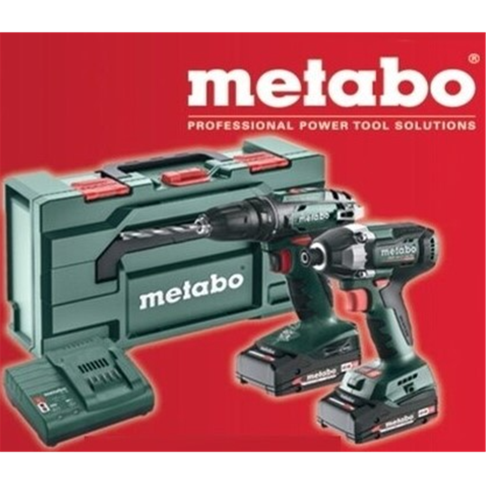 Metabo Combo Set 2.8.1 18V ,Udarni odvijač 18LT 200 BL + Akumulatorska bušilica/odvijač BS 18