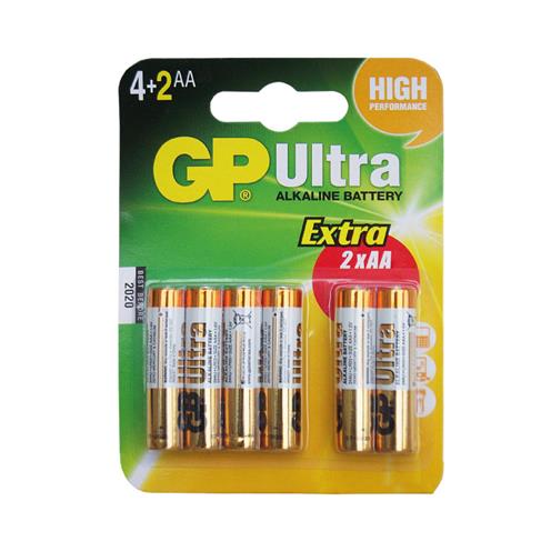 GP alkalne baterije AA GP-LR06/4+2BP